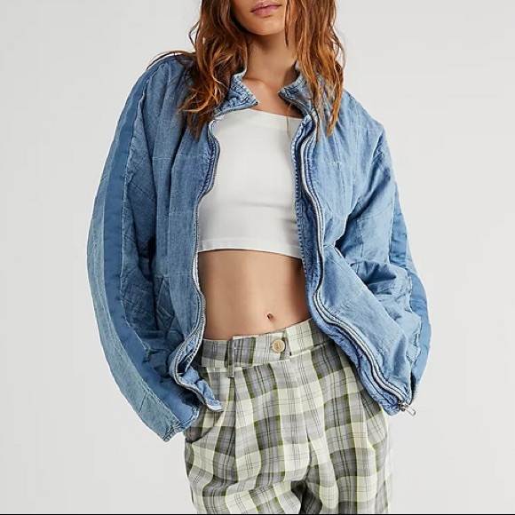 Dolman Quilted Denim Jacket | Poshmark